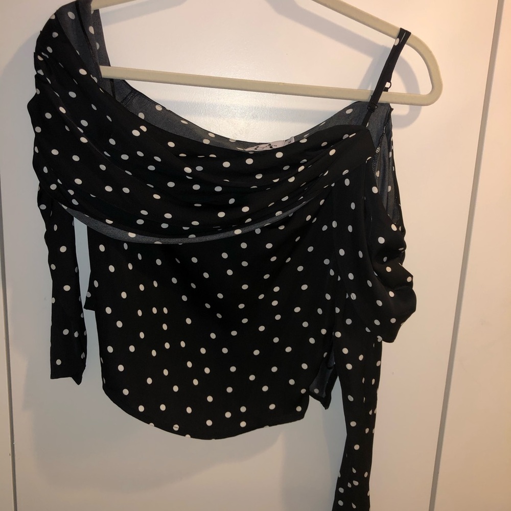 NA-KD Polka-Dot Blouse